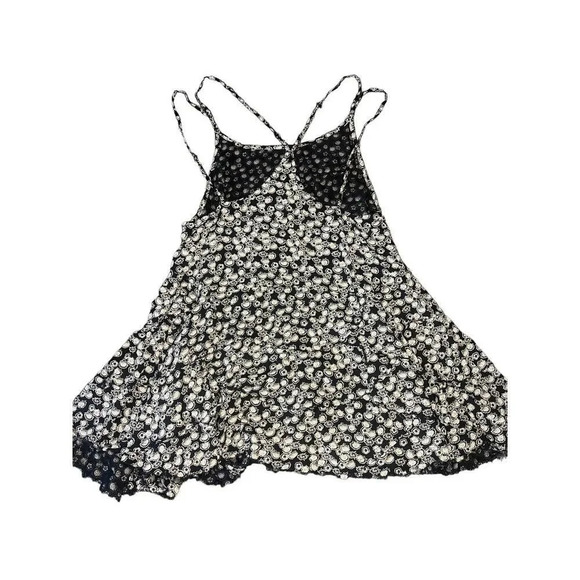 Hurley Women's Small Floral Print Strappy Black Mini Summer Dress - Picture 3 of 3